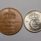 Ruotsi. 5 öre 1970 ja 50 öre 1970. UNC. - pikkukuva 2