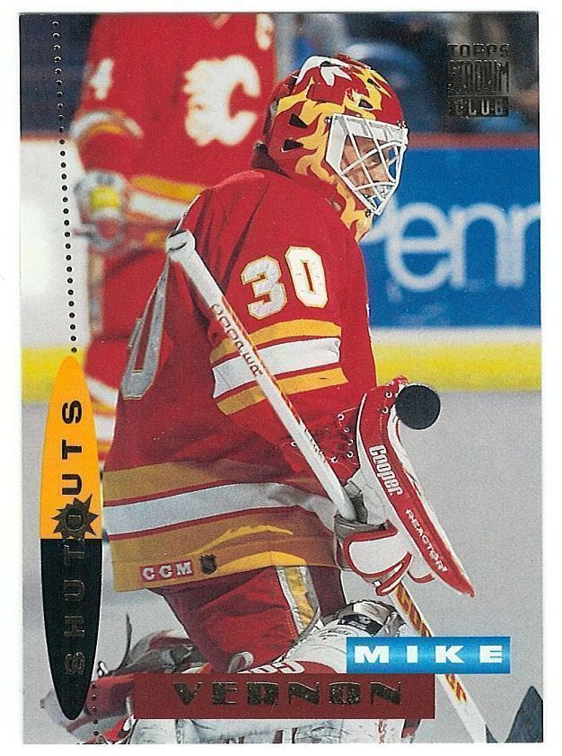 94-95 Topps Stadium Club Shutouts #189 Mike Vernon