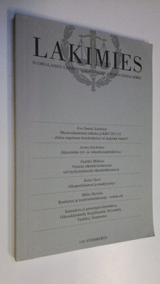 Lakimies 6/2012 : Suomalaisen lakimiesyhdistyksen aikakau...