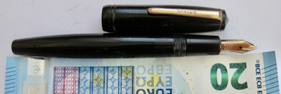 VANHA Kynä New Parker Popular Kultakärki 585 Englanti