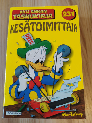 Aku Ankan taskari 231 - Kesätoimittaja
