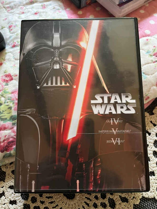Star Wars dvd boxi.  IV, V ja VI.