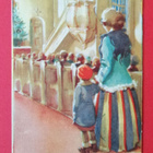 Vanha joulukortti kulk. 195? - pikkukuva 1