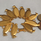 Upea 21k kullattu Kanadalainen lintu  rannekoru Gold plated, - pikkukuva 4