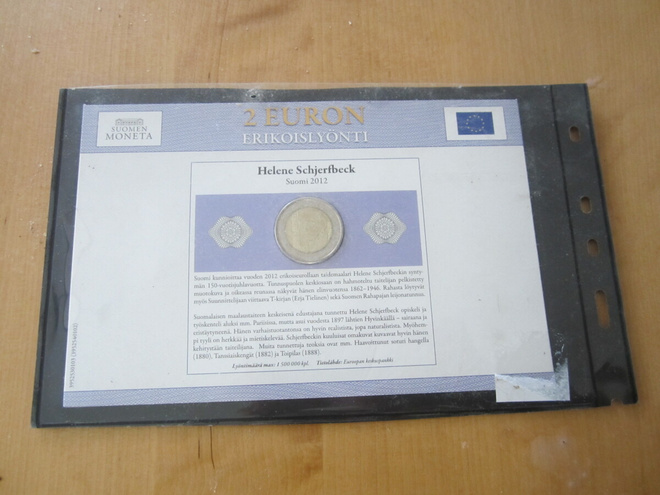 Suomi 2012 2 € Helene Schjerfbeck UNC 2 euron erikoislyönti