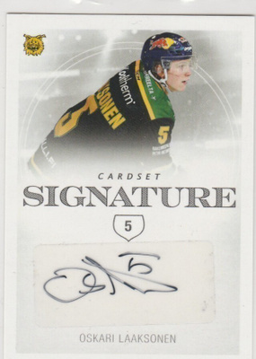2019/20 Cardset Signature Oskari Laaksonen , Ilves