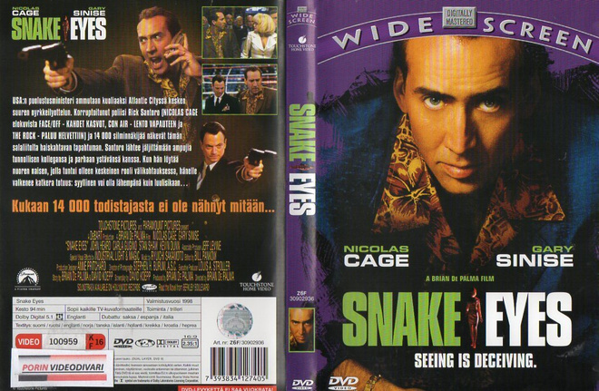 Snake Eyes	(4 724)	K	-FI-	DVD	suomik.		nicolas cage	1998	94m