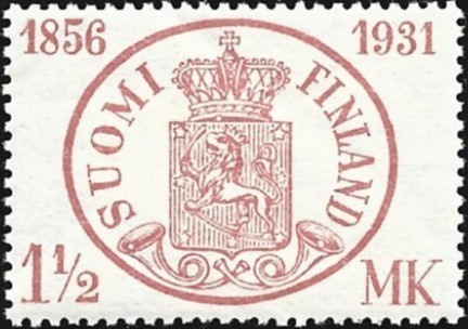 1931 Postimerkin 75-vuotis juhla 1½ mk **  LaPe 167