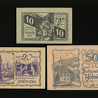 Itävalta Notgeld 10, 20, 50 Heller, Ybbsitz 1920 - pikkukuva 1