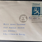 USA, Finland-merkkipari ja leima FDC-kuorella 1967 - pikkukuva 1