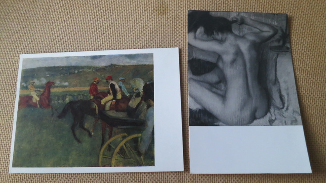 CCCP: kaksi vintage taidekorttia - Edgar Degas