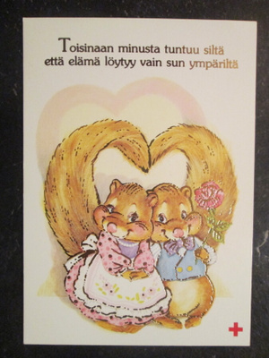 KULKEMATON KAUNIS KORTTI KULTAUSTA KUVASSA