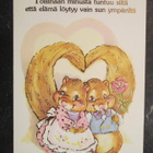 KULKEMATON KAUNIS KORTTI KULTAUSTA KUVASSA - pikkukuva 1