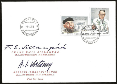 1980 FDC Eurooppa Merkkihenkilöt