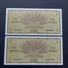 Yksi MARKKA 1963, 2kpl - pikkukuva 1