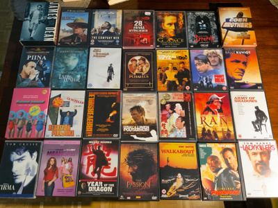 DVD-elokuvia, joukossa bokseja ja harvinaisuuksia