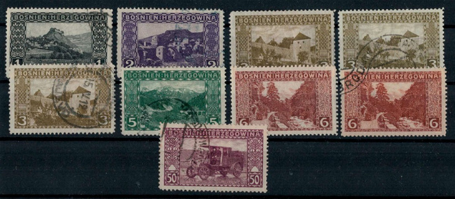 Bosnia-Herzegovina erä vuoden 1906 merkkejä (30)