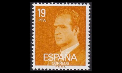 Espanja 2451x ** Käyttösarja kuningas Carlos I 19 Pta x-pa