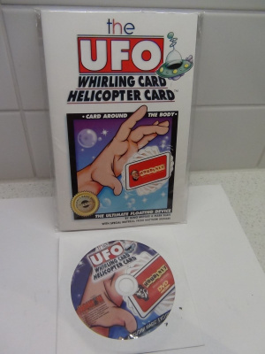 THE UFO WHIRLING CARD , HELICOPTER CARD + CD