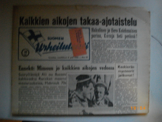 Somen Urheilululehti Nro 23/1952 (25.2)