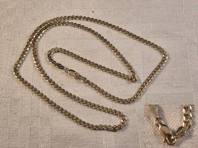 Kultaketju, 14K, 62 cm, 3 mm, 16,7 g