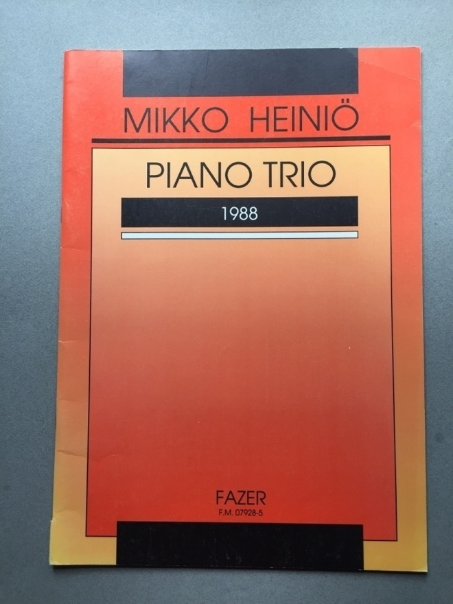 Mikko Heiniö, Piano Trio 1988