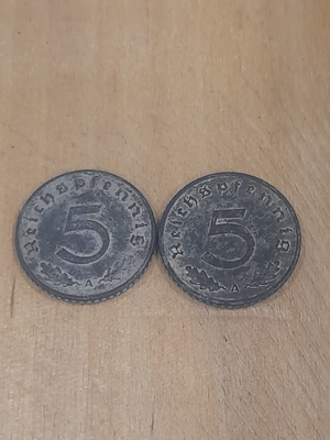 5 Reichspfennig 1940A,1941A