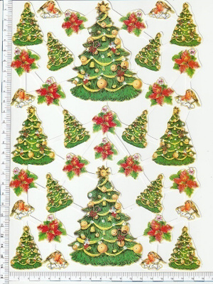 ~ TBZ 572-527, hienot koristellut joulukuuset-arkki ~