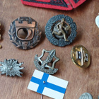 Sekalaista mitalli sälää mm. Puhdety ja korvaus sormus - pikkukuva 3