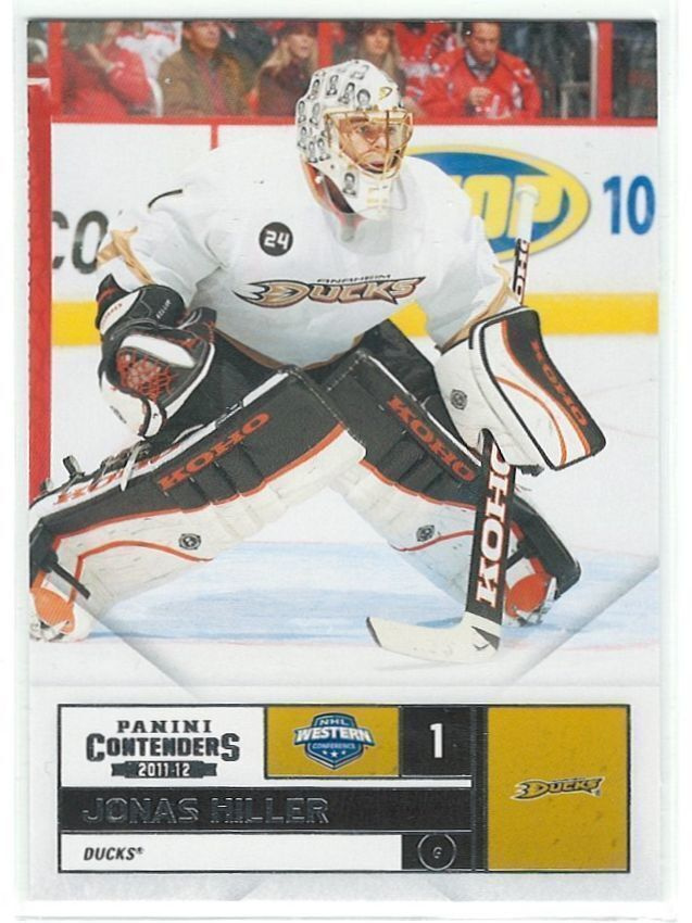 11-12 Panini Playoff Contenders #38 Jonas Hiller