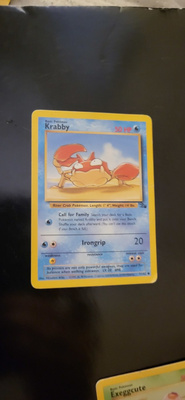 Krabby #51 Fossil set card