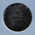 Tzarin 25 Penniä 1902 Hopeaa Nikolai II - pikkukuva 1