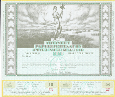 OKK 1989 Yhtyneet Paperitehtaat Oy (UPM-Kymmene) Valkeakoski
