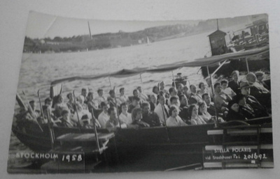Tukholma,turistivene Stella Polaris 1958, mv valokuvapk ei p