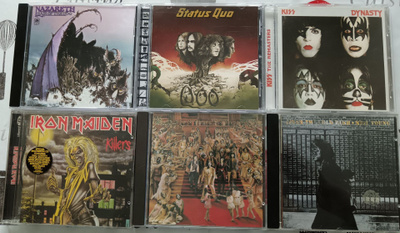 12 CD-levyä rockia