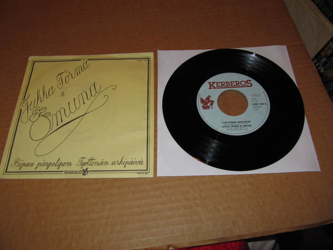 Jukka Törmä & Omuna 7" Työttömän Arkipäivä,PS v.1982
