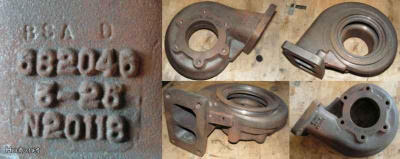 Holset (4LEK 404 3.25) turbon uusi pakopesä