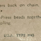 M45 US ARMY TUNTOLEVYT. "DOG TAGS" - pikkukuva 5