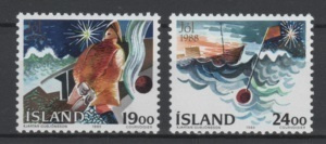 (S1780) ICELAND, 1988 (Christmas). Mi ## 695-696. MNH**