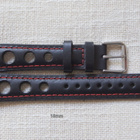 18mm Rally Black punaisella tikkauksella - pikkukuva 1