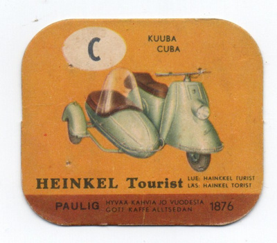 Kahvilappu HEINKEL Tourist