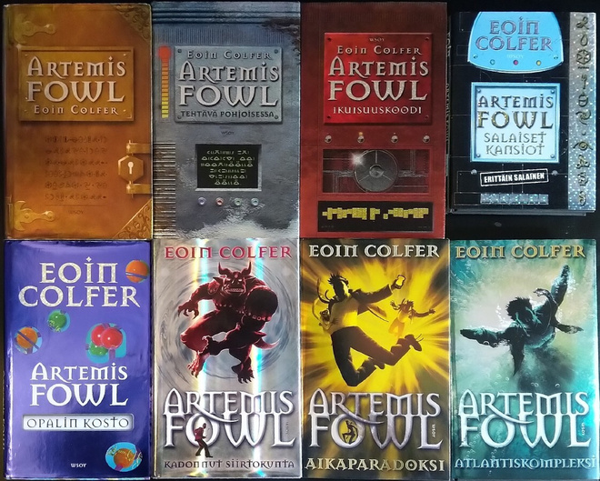 Eoin Colfer: Artemis Fowl #1-8/8 + Salaiset kansiot