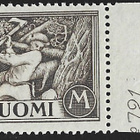 1930 M30 Puunkaat 25 mk harmaht ruskea ** Lape 157 b SP Lm5 - pikkukuva 2