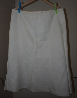 Lindex valkoinen puolihame, koko44