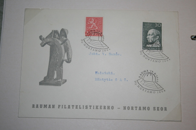 FDC kuori 13.6.1960 H.J.Nuortamo
