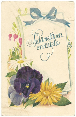 Carita (Cata) Rodén Onnittelukortti (1944)