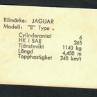 Keräilykuva - Auto - 17 Jaguar "E" Type - pikkukuva 2