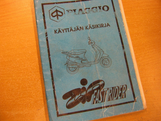 käyttöohjekirja Piaggio Zip Fast Rider