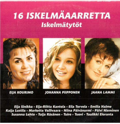 16 ISKELMÄAARRETTA ISKELMÄTYTÖT