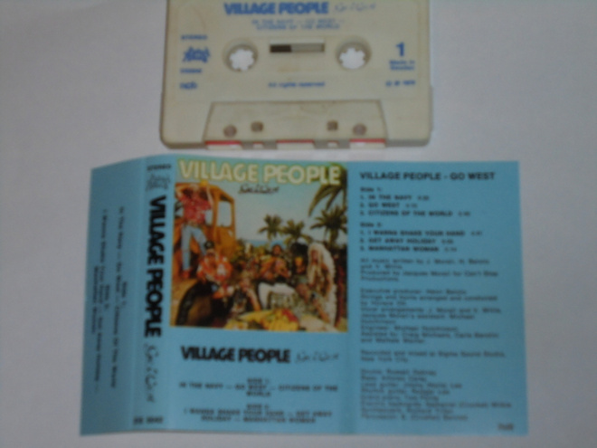 C-kasetti - VILLAGE PEOPLE - Go West - 1979 disco EX
